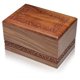 thumbnail image 4 of Urna de cremación SOULURNS Border grabada en madera de palisandro, 5 litros, para adulto, 4 of 8