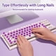 thumbnail image 3 of Adhesivo de teclado Majeree para uñas largas con letras, color morado, 64 unidades, 3 of 6