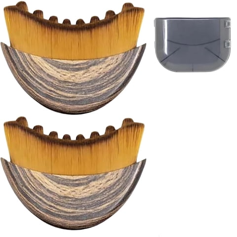 Xusx111 - Nuevo Cepillo De Contorno Linfático, Masajeador De Drenaje Linfático Para La Cara, Diseñado Ergonómicamente Para Ajustarse A La Piel Con Precisión Y Aliviar La Fatiga. (2 Piezas)