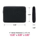 thumbnail image 5 of Funda para portátil RAINYEAR de neopreno con espuma de diamante de 11 pulgadas, negra, 5 of 8