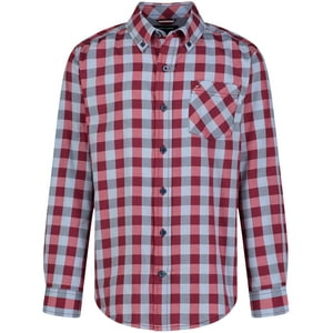 Camisa Tommy Hilfiger Para Niños, Manga Larga, 8 Años, A Cuadros Rojos
