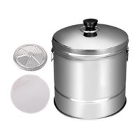 Ioensy - Vaporera De Arroz De Acero Inoxidable Con Cesta De Drenaje Integrada, Cubo Para Cocinar Arroz Al Vapor M