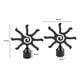 thumbnail image 2 of Pack 2 Unidades Terminal Sun De Metal Negro 19 Mm, 2 of 2