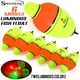 thumbnail image 2 of Flotadores de Pez Luminosos 4 Pzas con 6 Opciones de Tamaño Hechos de Espuma de Alta Densidad para Flotabilidad de 100 G Pesca Pesca, 2 of 7
