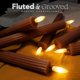 thumbnail image 3 of Velas LED West Ivory pack de 6, 25 cm, marrón, acanalado, con temporizador, 3 of 9
