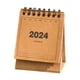 thumbnail image 1 of Calendario 2024, Calendario De Escritorio Pequeño Portátil Independiente Para Oficina, Hogar, Escritorio, Piel De Vaca, 1 of 5