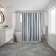 thumbnail image 3 of Cortina de ducha Serafina Home 183 cm azul y blanco a rayas, 3 of 9