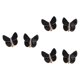 thumbnail image 5 of 6x Fundas De Botones De Mariposa Accesorios De Ropa Para Regalos De Graduación Boda Negro, 5 of 5