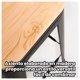 thumbnail image 4 of Taburete Metálico con Asiento de Madera Ideal para Barra, 4 of 6