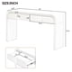 thumbnail image 3 of TREXM Modern Console Table with 2 Storage Drawers, Fluted Entryway Table with Rounded Silhouette for Hallway Living Room and Entryway (Apricot Cream), 3 of 3