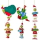 thumbnail image 1 of Adorno navideño de los Grinch, colgante acrílico de los Grinch para árbol de Navidad, divertido colgante de muñeca creativa verde, para decoraciones y regalos navideños, 1 of 6