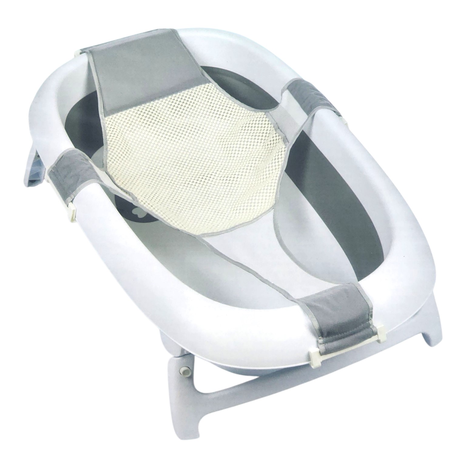 Bañera Tina Con Hamaca Reclinable Plegable Infanti Gris