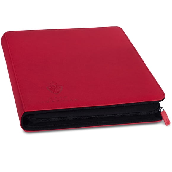 Carpeta Card Guardian 480 Tarjetas Rojo con Cremallera