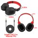 thumbnail image 4 of Auriculares Hayner-Seek Studio Over Ear con micrófono negro-rojo, 4 of 7