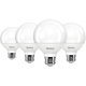 thumbnail image 1 of Bombillas LED Sunco G25 de 11 W (equivalente a 100 W), 5000 K, paquete de 4, 1 of 7
