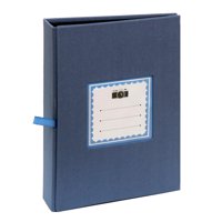 Vgo - Album Hojas Negras Con Tapa De Tela. Para Ensobrar 15X21 Cm / 100F