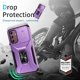thumbnail image 4 of Funda Armada para Samsung Galaxy A15 5G con Tapa Deslizante y Soporte Magnético Giratorio Morado, 4 of 5