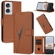 thumbnail image 1 of Funda Cartera Fibra de Carbono para Motorola Edge 50 Fusion con Soporte y Cierre Magnético Marrón, 1 of 6