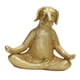 thumbnail image 2 of Estatua De Perro Estética Dorada Meditación Perro Escultura Para Escritorio Sala De Estar Hogar, 2 of 3