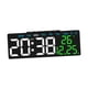 thumbnail image 3 of Reloj Despertador Digital Decoración Del Hogar Reloj Digital LED Para Sobremesa Estante De Baño Carcasa Negra Hora Blanca, 3 of 5