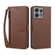 thumbnail image 1 of Funda Tipo Billetera para Motorola Moto Edge 50 pro 5G con Soporte y Bolsillo con Cierre Marrón, 1 of 1