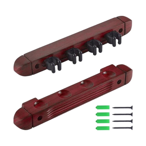 Estante Para Tacos De Billar, Organizador De Varillas Montado En La Pared, Soporte Para Cañas De Pescar, Soporte Para Tacos De Billar, Rojo
