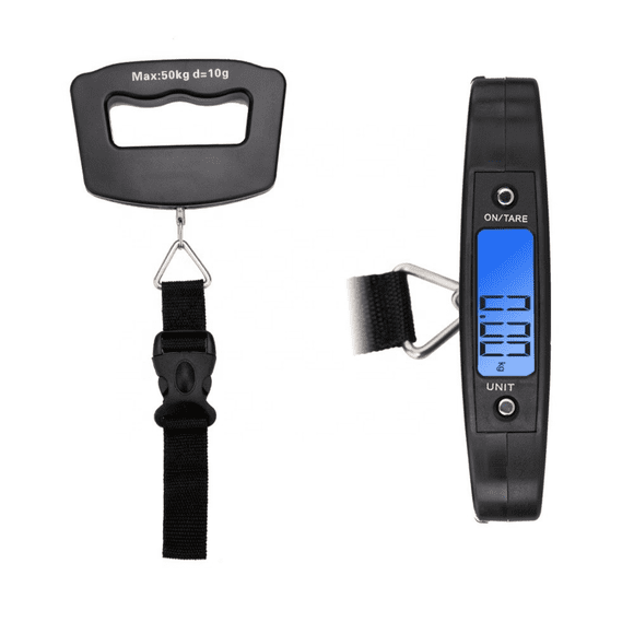 Balanza Digital Colgante Maletas Valijas 50kg Tacto Goma