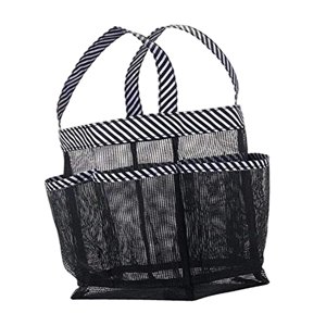 Magideal - Organizador De Baño De Artículos De Tocador Para Dormitorios Universitarios, Cesta De Almacenamiento Con 8 Bolsillos, Carrito De Ducha De Malla Para G