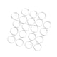 thumbnail image 1 of 20 piezas de plata plateado soldado cerrado saltar anillos hallazgos de joyería 6 mm, 1 of 3