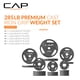 thumbnail image 2 of Set de discos de peso olímpicos de hierro fundido CAP Barbell de 285 lb, 2 of 6