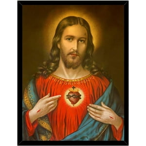 Genérico - Cuadro Decorativo Jusus 3 Medidas 30X40 Cm