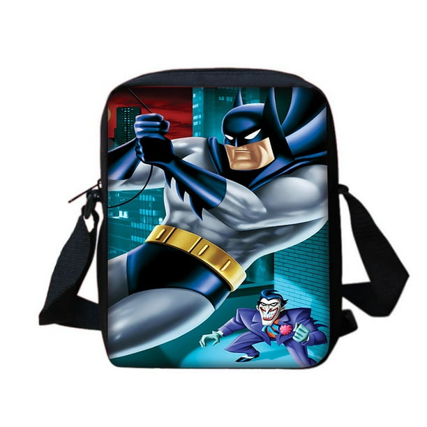 Super Hero B-BatmanS LOGO 3 pcs set Child School Backpack With Shoulder Bag Pencil Bags School Bags for Boys Girls Best Gift