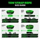 thumbnail image 5 of Recovery Tow Strap Rhino USA, 3 m x 6 m, 14.270 kg, resistencia a la rotura, 5 of 7