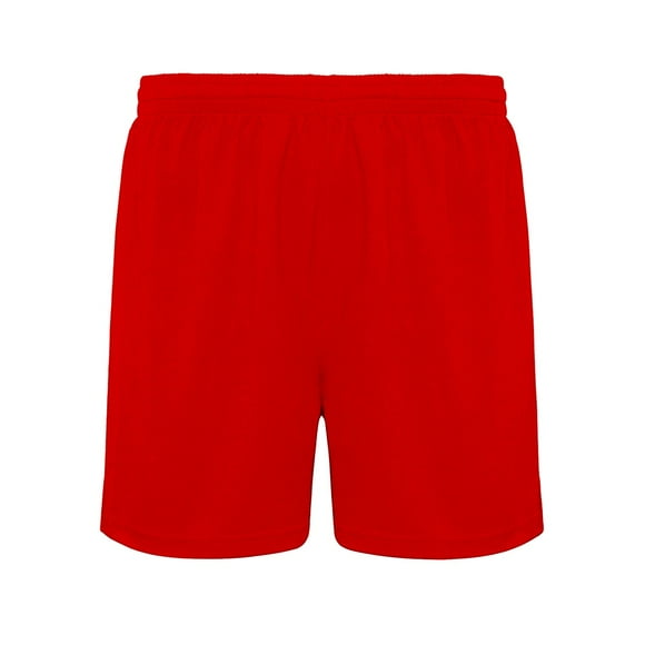 Short Deportivo Fútbol Polyester Sin Malla Infantil Talla Rojo 16
