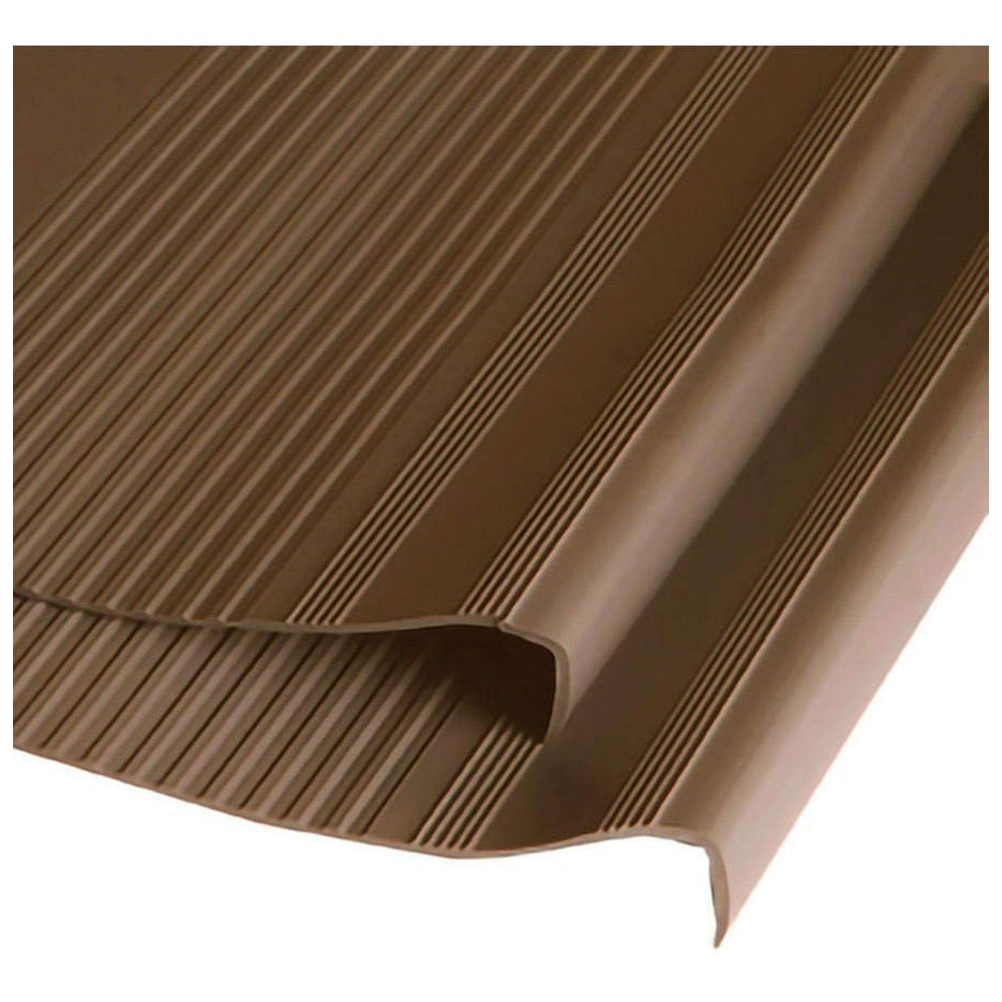 Grada Estriada Escalera Pvc 0,5x3,0 Mts Café Dvp