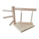 thumbnail image 1 of Loros Percha Madera Gimnasio Soporte Pájaro Columpio Escalada Escalera Hecha A Mano Resistente, 1 of 5