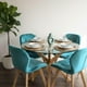 thumbnail image 2 of Comedor Mesa Redonda Equiz 100cm + 4 Sillones Rubik Velvet Bondi, 2 of 3