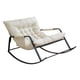 thumbnail image 4 of Mecedora Con Respaldo Alto, Sillón Moderno Para Salón, Guardería, Gris Crema, 4 of 5