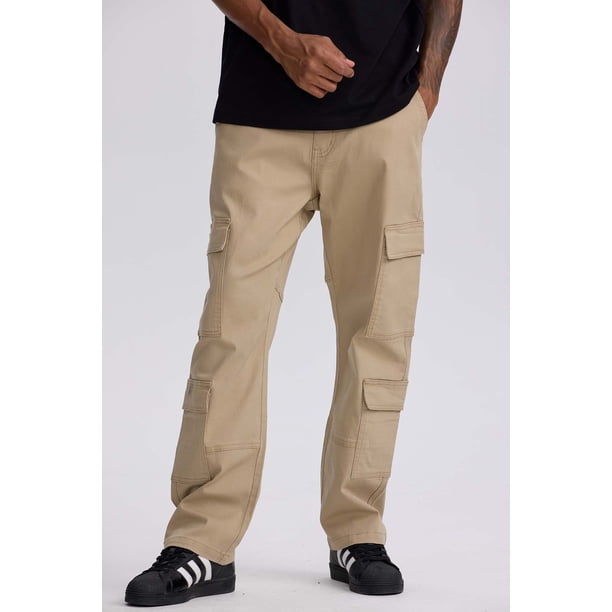 Jeans Hombre Doble Cargo Color Arena
