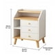 thumbnail image 3 of Velador Vanguardia 3 Cajones Homer Design 50*30*61 Acabado Laminado Color Blanco, 3 of 6
