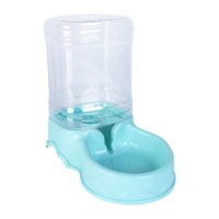 Magideal - Dispensador De Alimentos, Cuenco De Agua, Alimentador Automático Para Mascotas, Alimentación De 3,5 L, Cuenco Portátil Para Comida Y Agua Para Gatos, Dispensador De Agua Azul