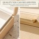 thumbnail image 4 of Cajas de almacenamiento ZICOTO juego de 2 en cuero PU color beige, 4 of 9