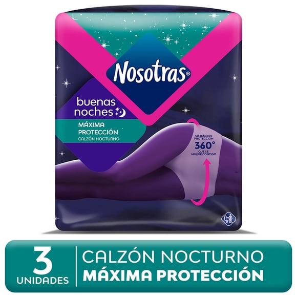 Calzón Nocturno Buenas Noches Talla L-XL, 3 Un