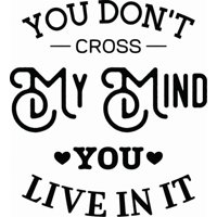 Rienda Libre Graphics - Decomural Cross My Mind Love Ws-46215