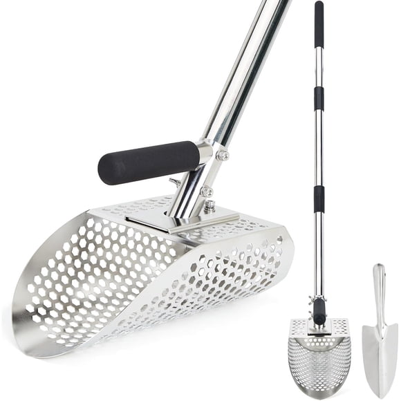 Palita Tamiz Acero Inoxidable Detector Metales Mango Largo 28mm