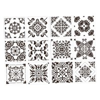 Magideal - Plantilla De Plantillas De Mandala De 12 Uds., Herramientas De Pintura Diy Reutilizadas, Plantillas De Dibujo Para Malla Metálica De Interior Y Exteri Estilo B