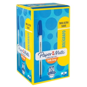 Boligrafo Inkjoy 100St Paper Mate Azul Caja X50