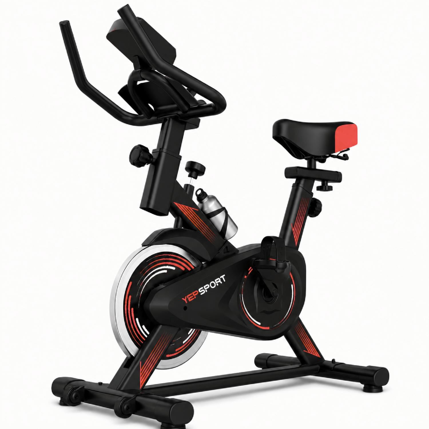 Bicicleta Spinning Yepsport Roja Con Botella