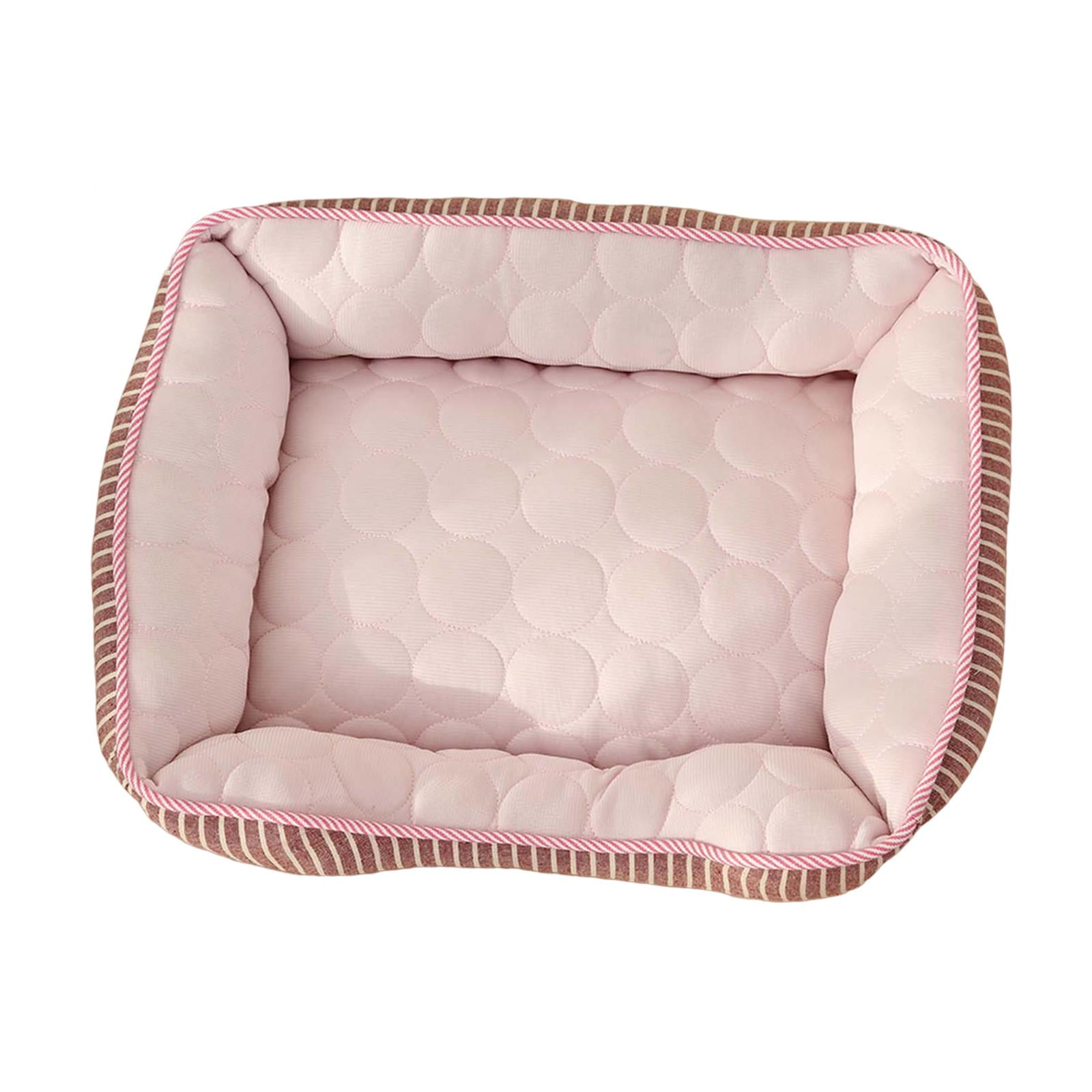 Ioensy - Cama Refrescante Para Perros, Sensación De Hielo De Verano, Almohadilla Para Mascotas, Estera Transpirable, Cómoda, Rosa, Talla M