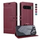 thumbnail image 1 of Premium Wallet Case for Google Pixel 8 Pro with Card Slots & Kickstand, Flip Cover Red, 1 of 6